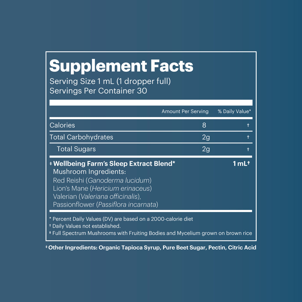 Mushroom Extract - Sleep Blend - launching soon!