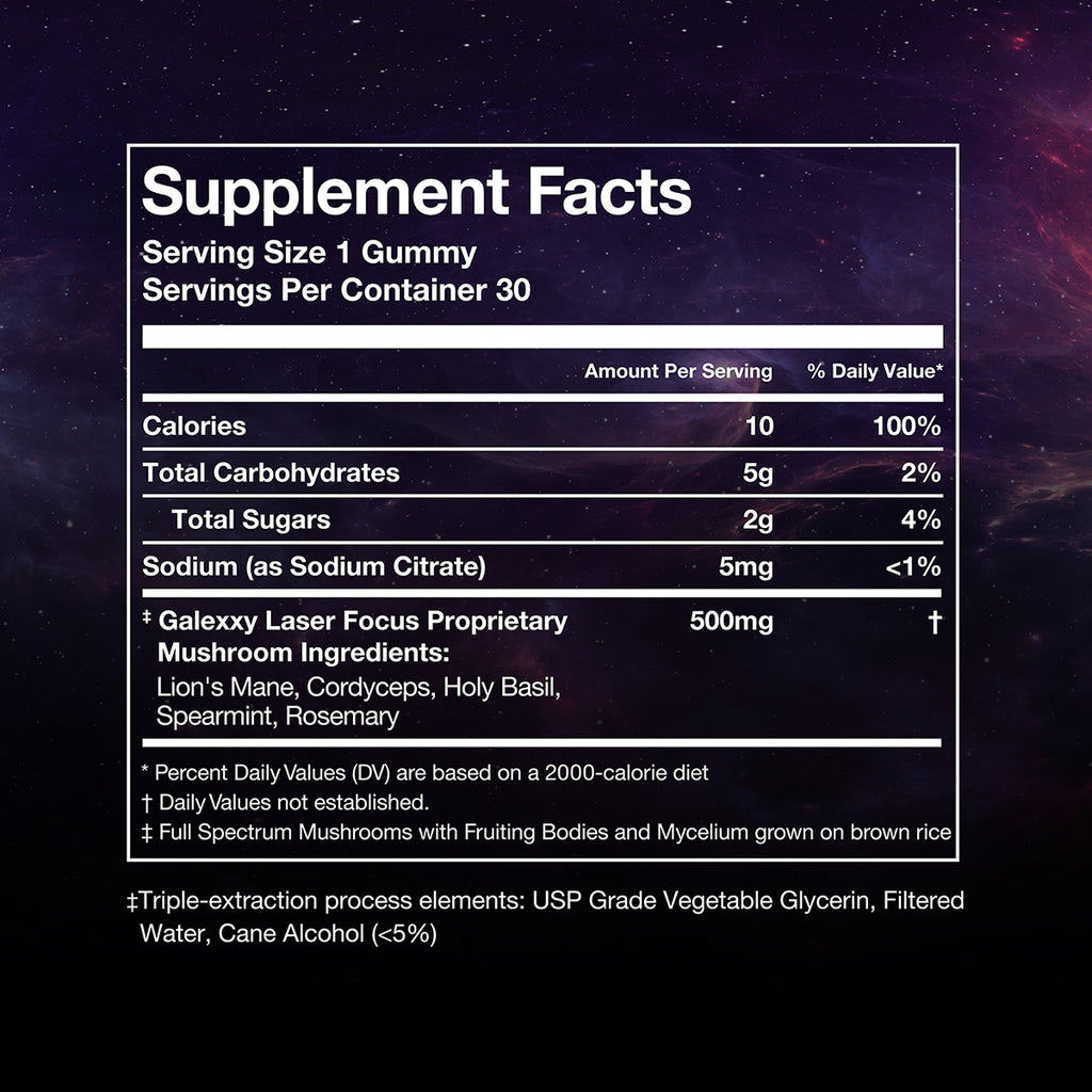 Mushroom Gummies - Laser Focus